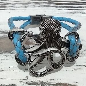 Leather Bracelet for Woman Octopus Leather Bracelet Chic Bracelet Perfect Gift.